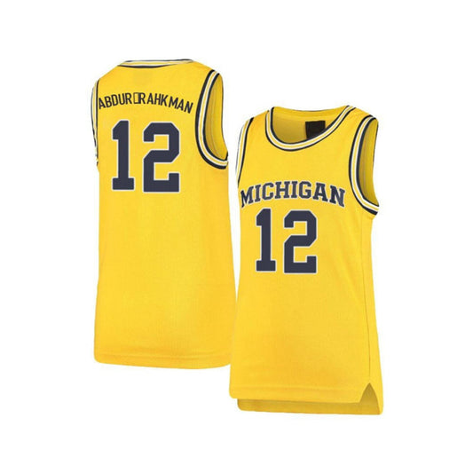 NCAAB Muhammad Ali Abdur Rahkman Michigan Wolverines 12 Jersey