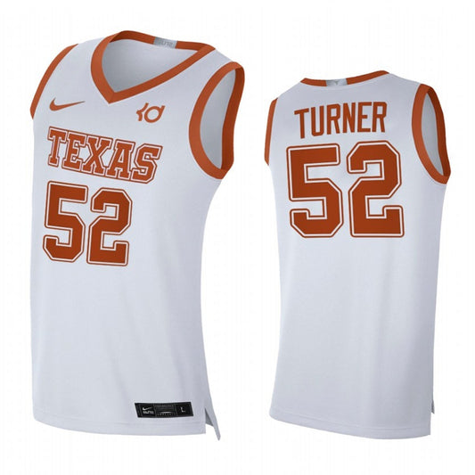 NCAAB Myles Turner 52 Texas Longhorns Jersey