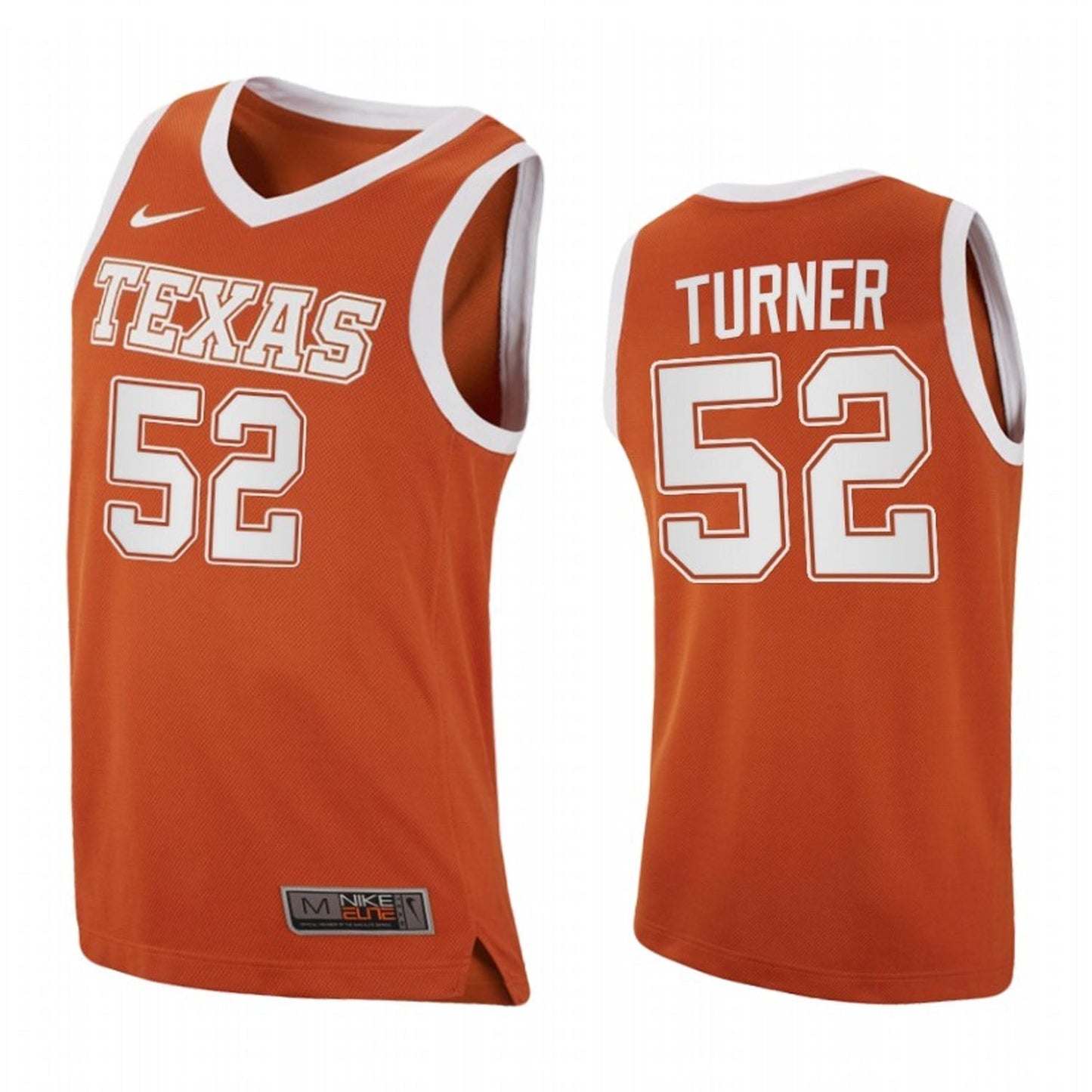NCAAB Myles Turner 52 Texas Longhorns Jersey