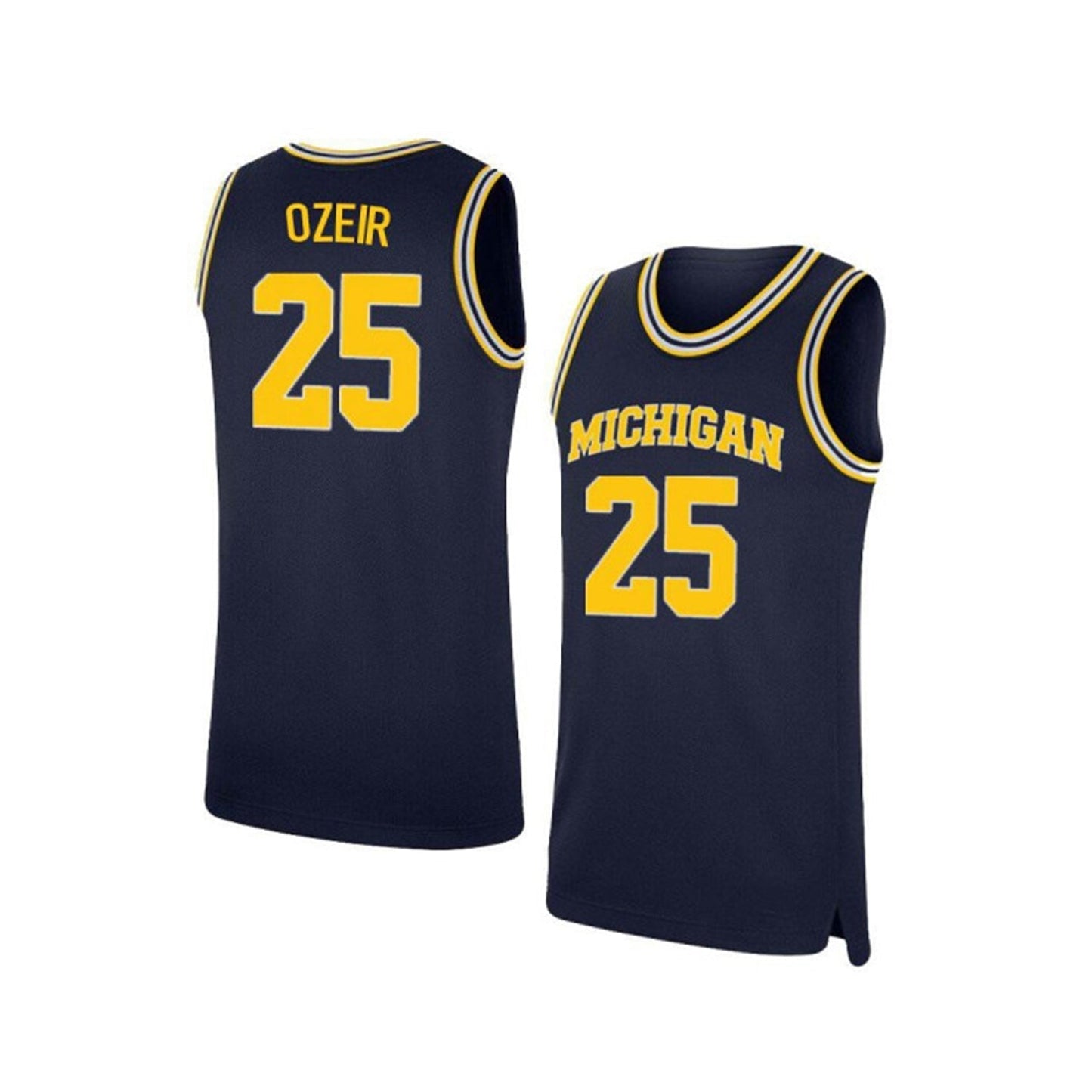 NCAAB Naji Ozeir Michigan Wolverines 25 Jersey