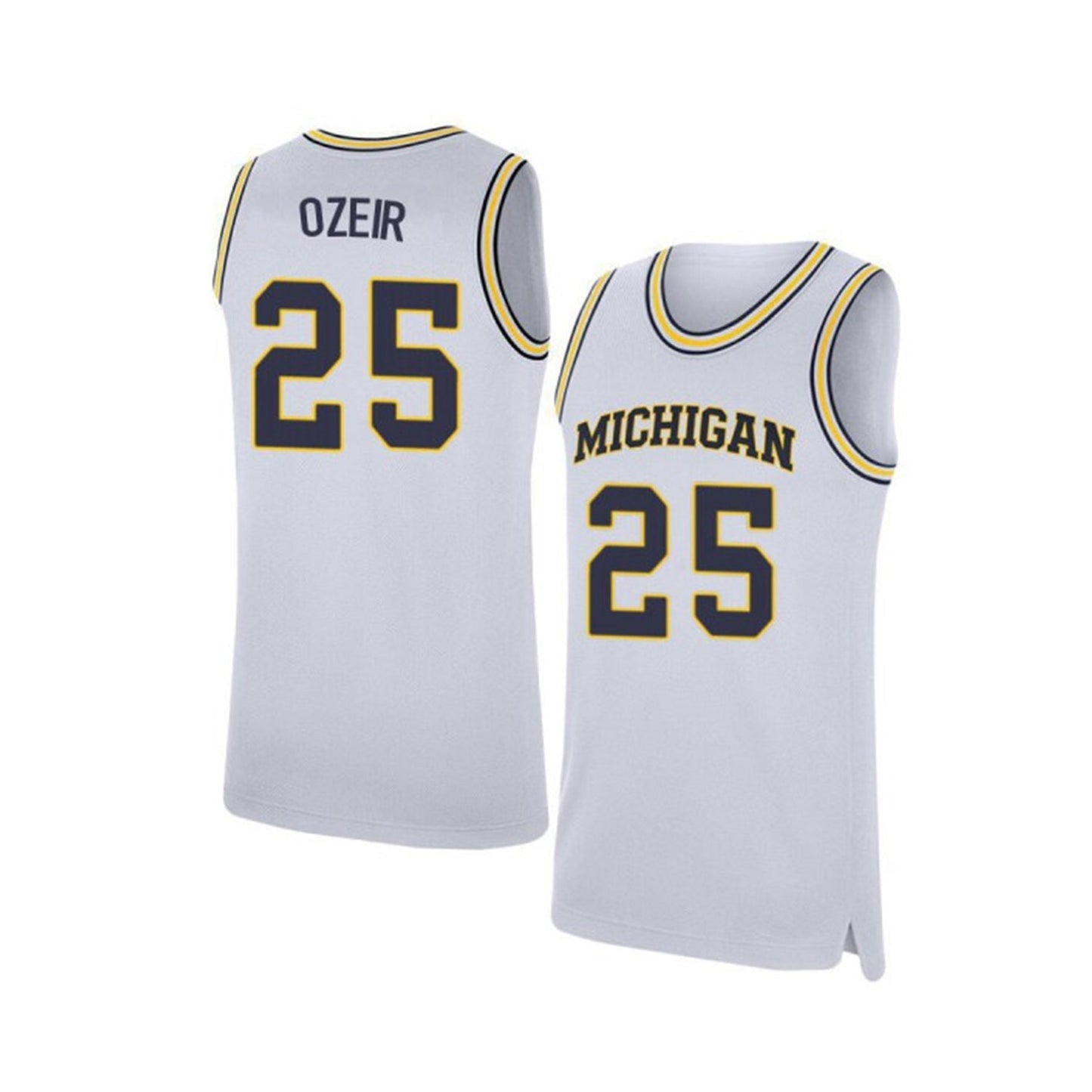 NCAAB Naji Ozeir Michigan Wolverines 25 Jersey