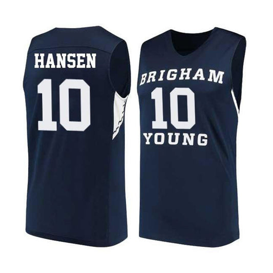 NCAAB Nate Hansen BYU Cougars 10 Jersey