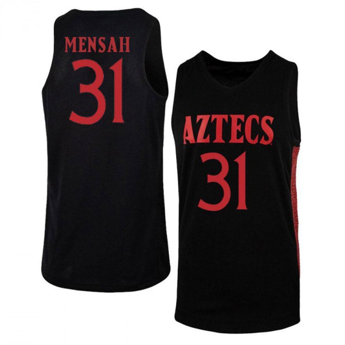 NCAAB Nathan Mensah San Diego State Aztecs 31 Jersey