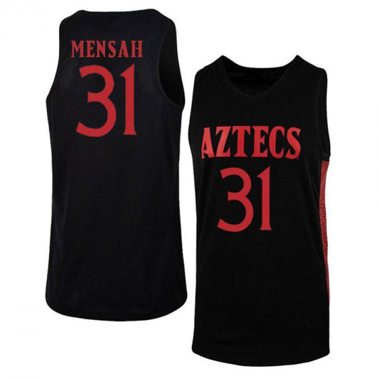 NCAAB Nathan Mensah San Diego State Aztecs 31 Jersey