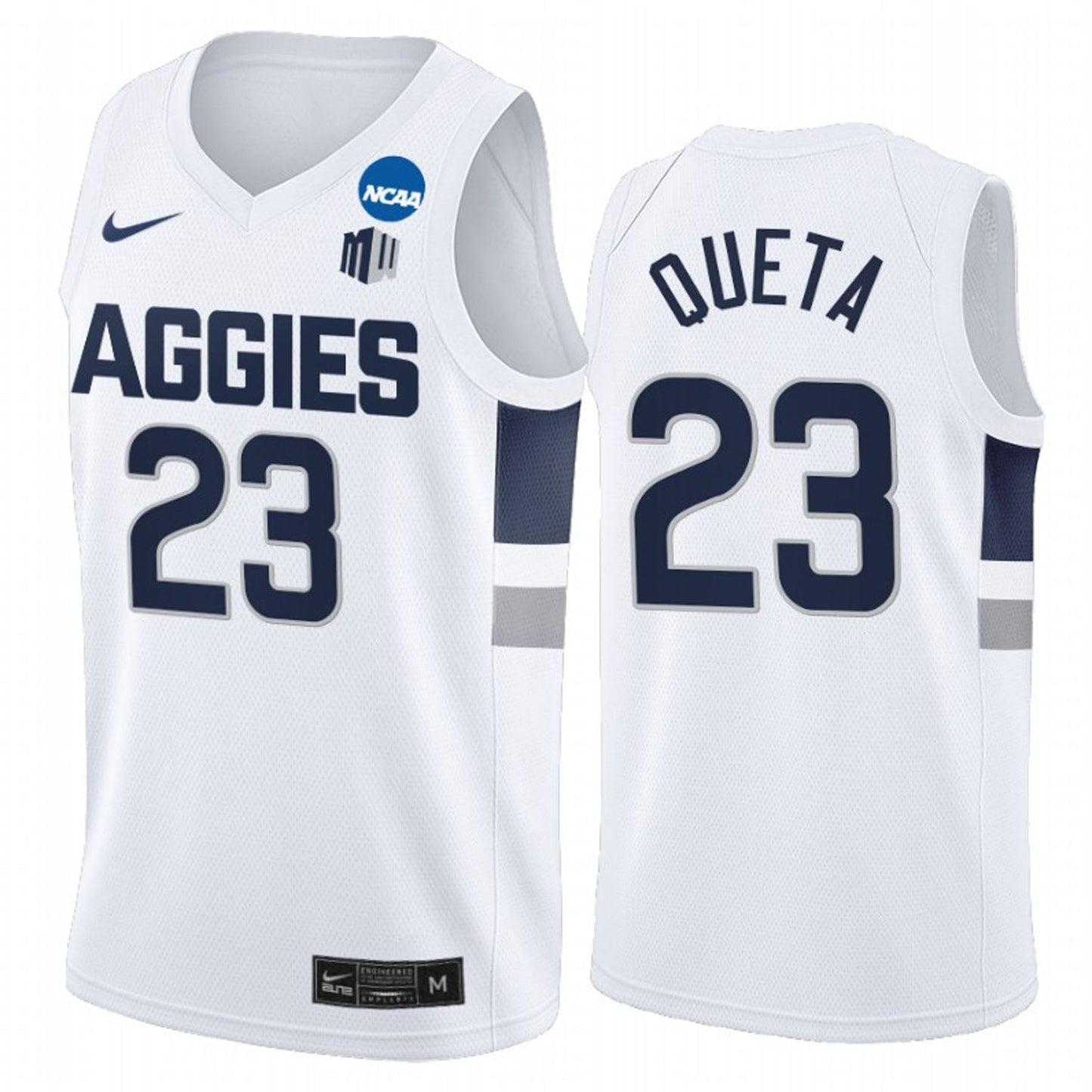 NCAAB Neemias Queta Utah State Aggies 23 Jersey