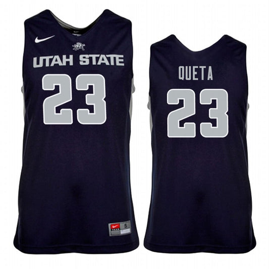 NCAAB Neemias Queta Utah State Aggies 23 Jersey
