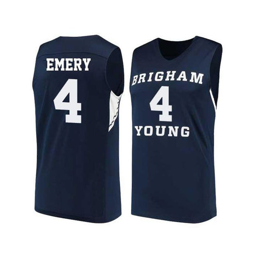 NCAAB Nick Emery BYU Cougars 4 Jersey