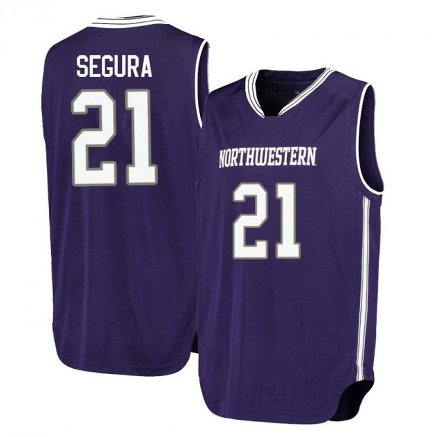 NCAAB Nick Segura Northwestern Wildcats 21 Jersey