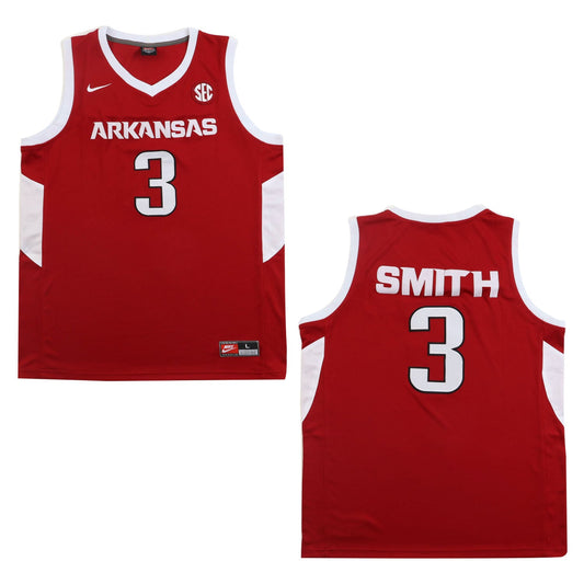NCAAB Nick Smith Arkansas Razorbacks 3 Jersey