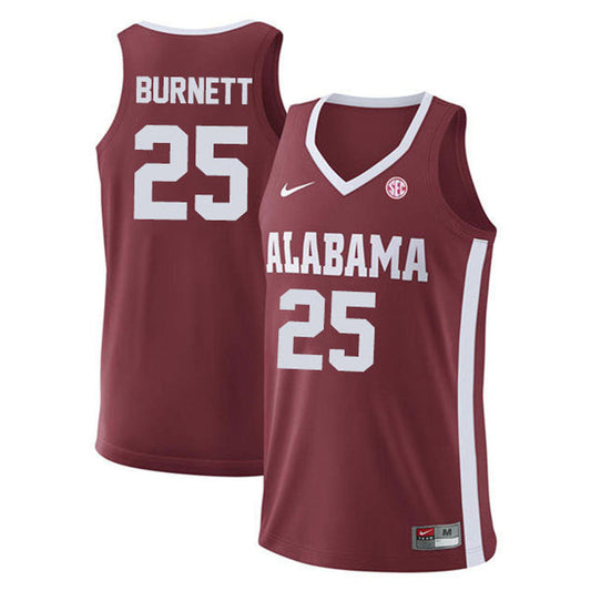 NCAAB Nimari Burnett Alabama Crimson Tide 25 Jersey