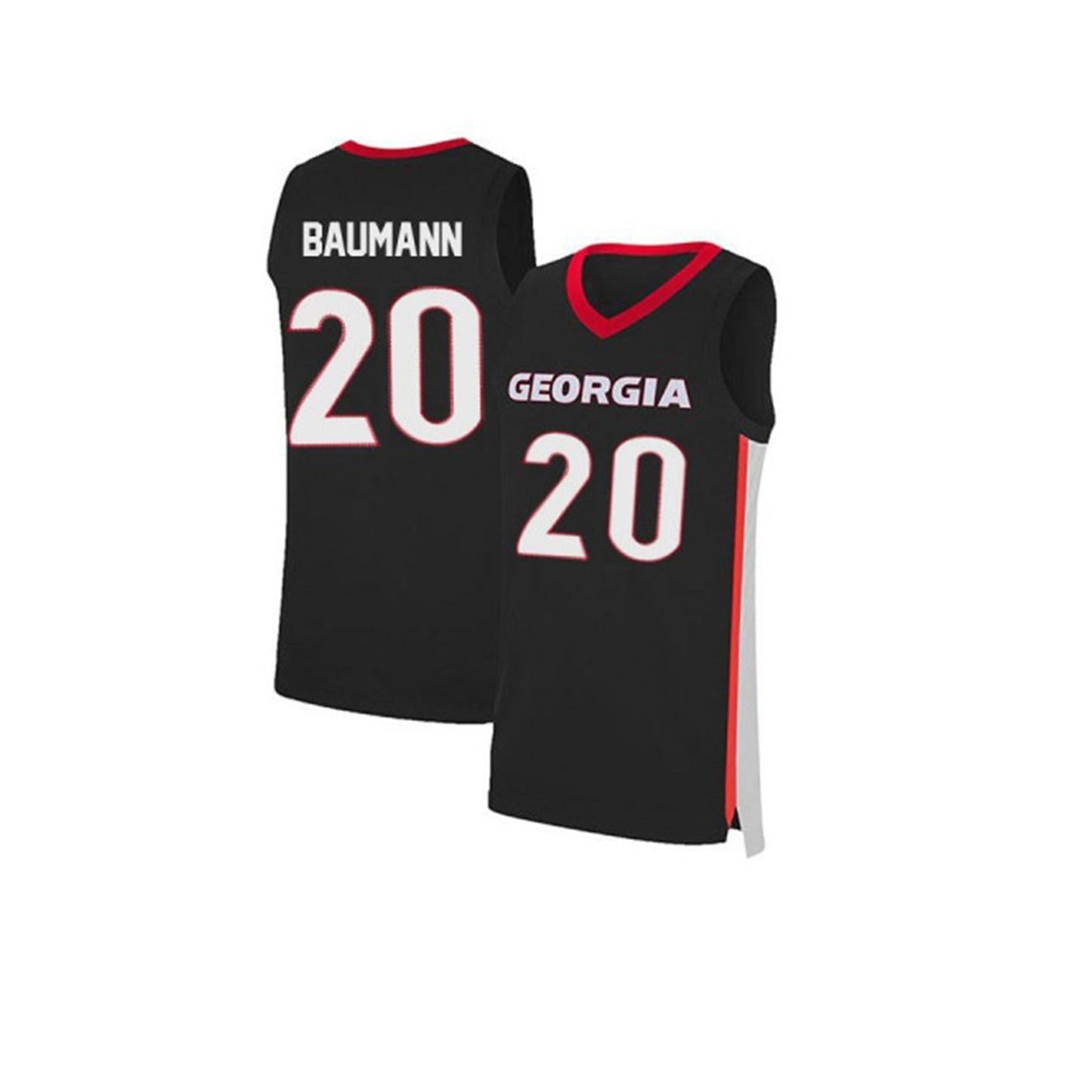 NCAAB Noah Baumann Georgia Bulldogs 20 Jersey