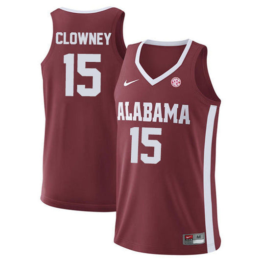 NCAAB Noah Clowney Alabama Crimson Tide 15 Jersey