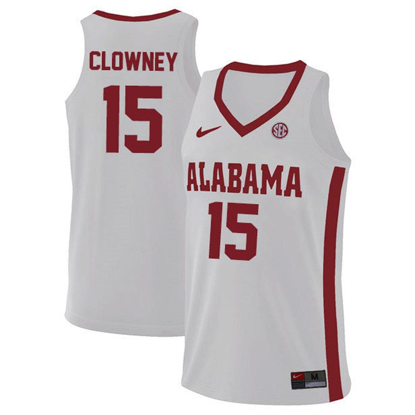 NCAAB Noah Clowney Alabama Crimson Tide 15 Jersey