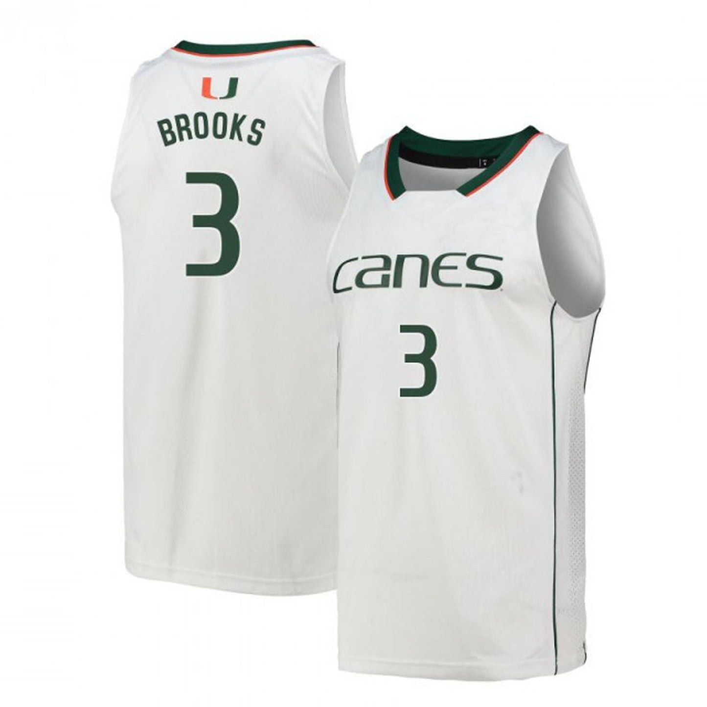 NCAAB Nysier Brooks Miami Hurricanes 3 Jersey