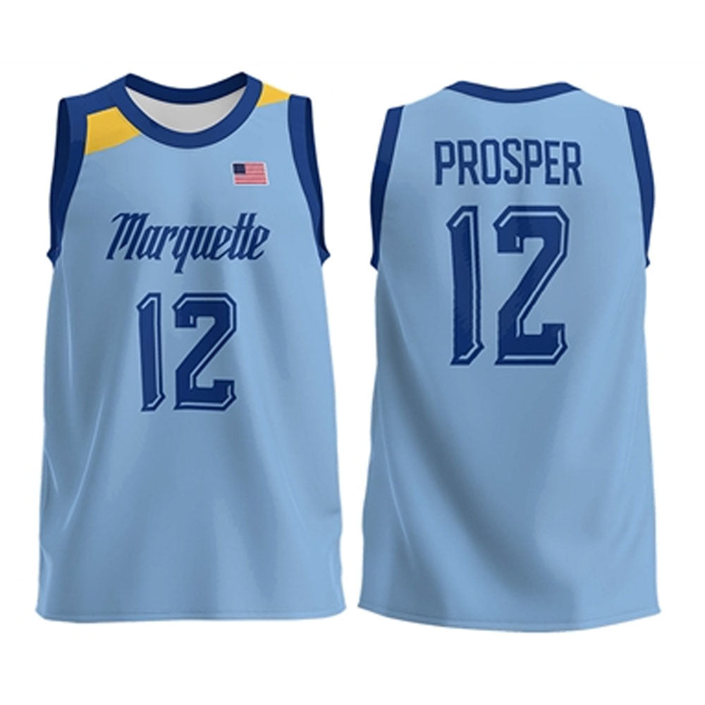 NCAAB Olivier-Maxence Prosper Marquette Golden Eagles 12 Jersey