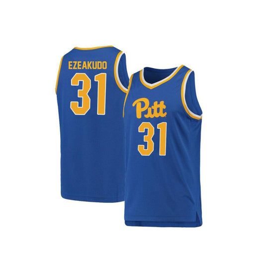 NCAAB Onyebuchi Ezeakudo Pittsburgh Panthers 31 Jersey