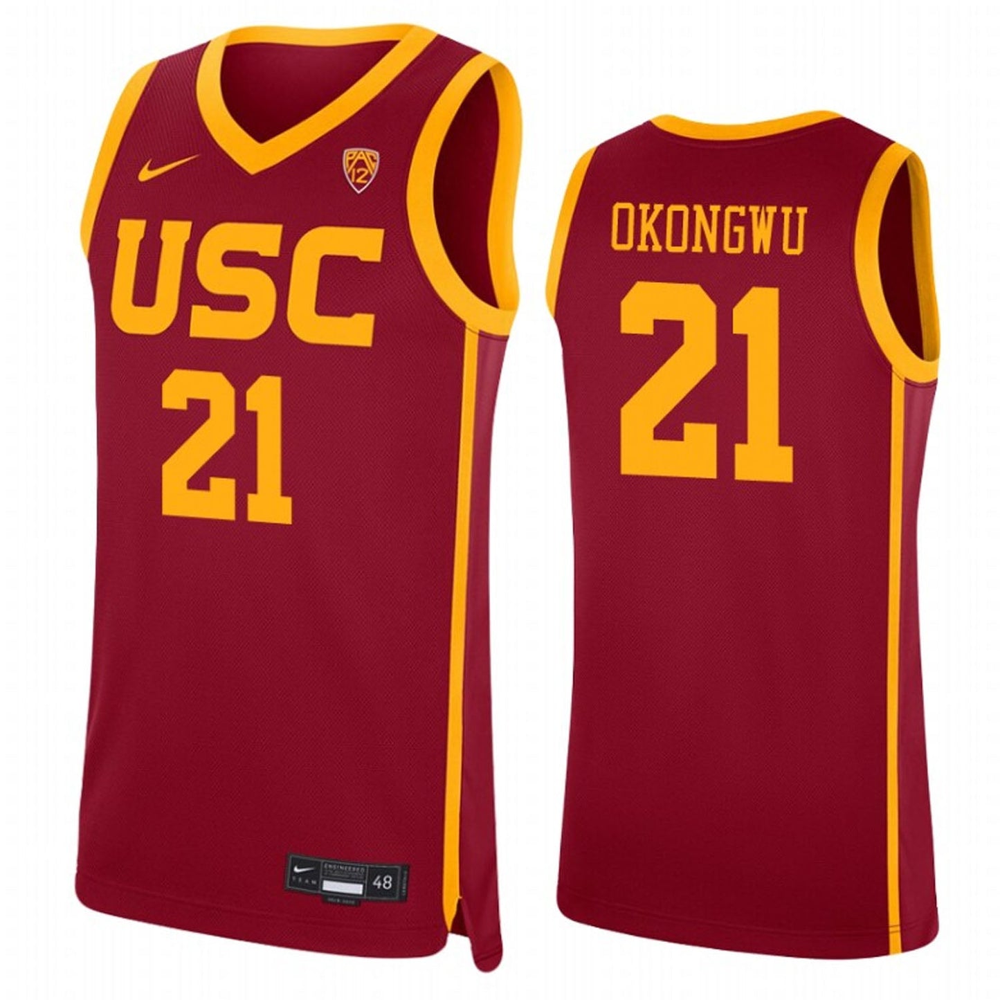 NCAAB Onyeka Okongwu USC Trojans 21 Jersey