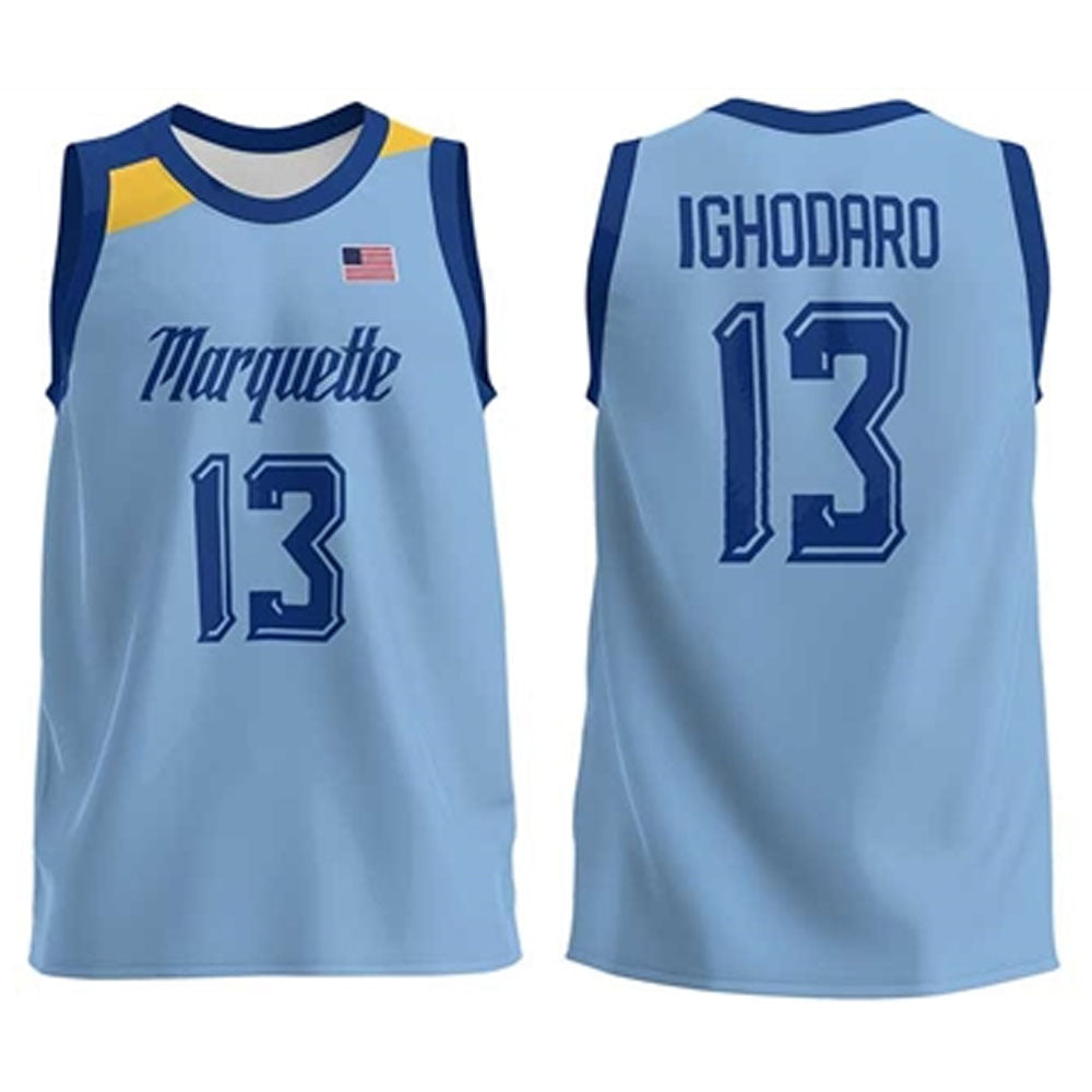 NCAAB Oso Ighodaro Marquette Golden Eagles 13 Jersey