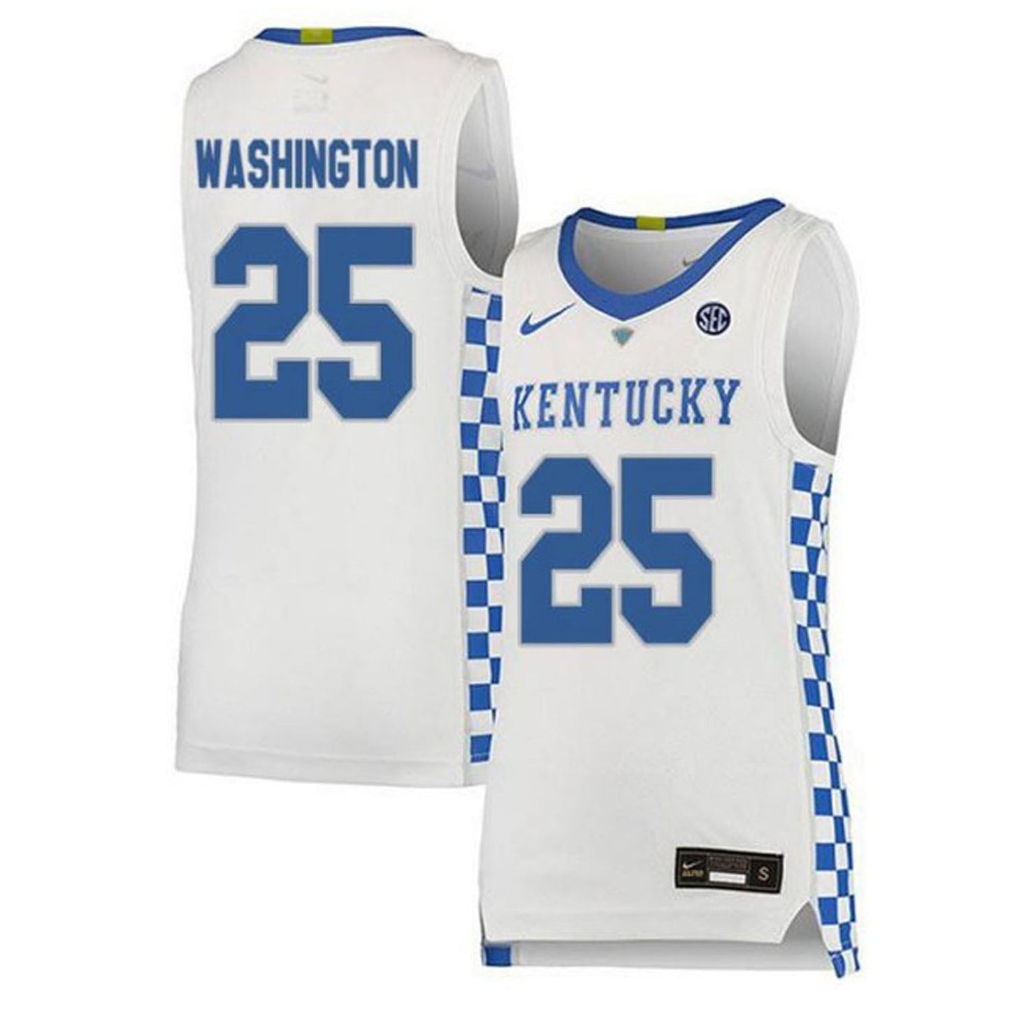 NCAAB PJ Washington Kentucky Wildcats 25 Jersey