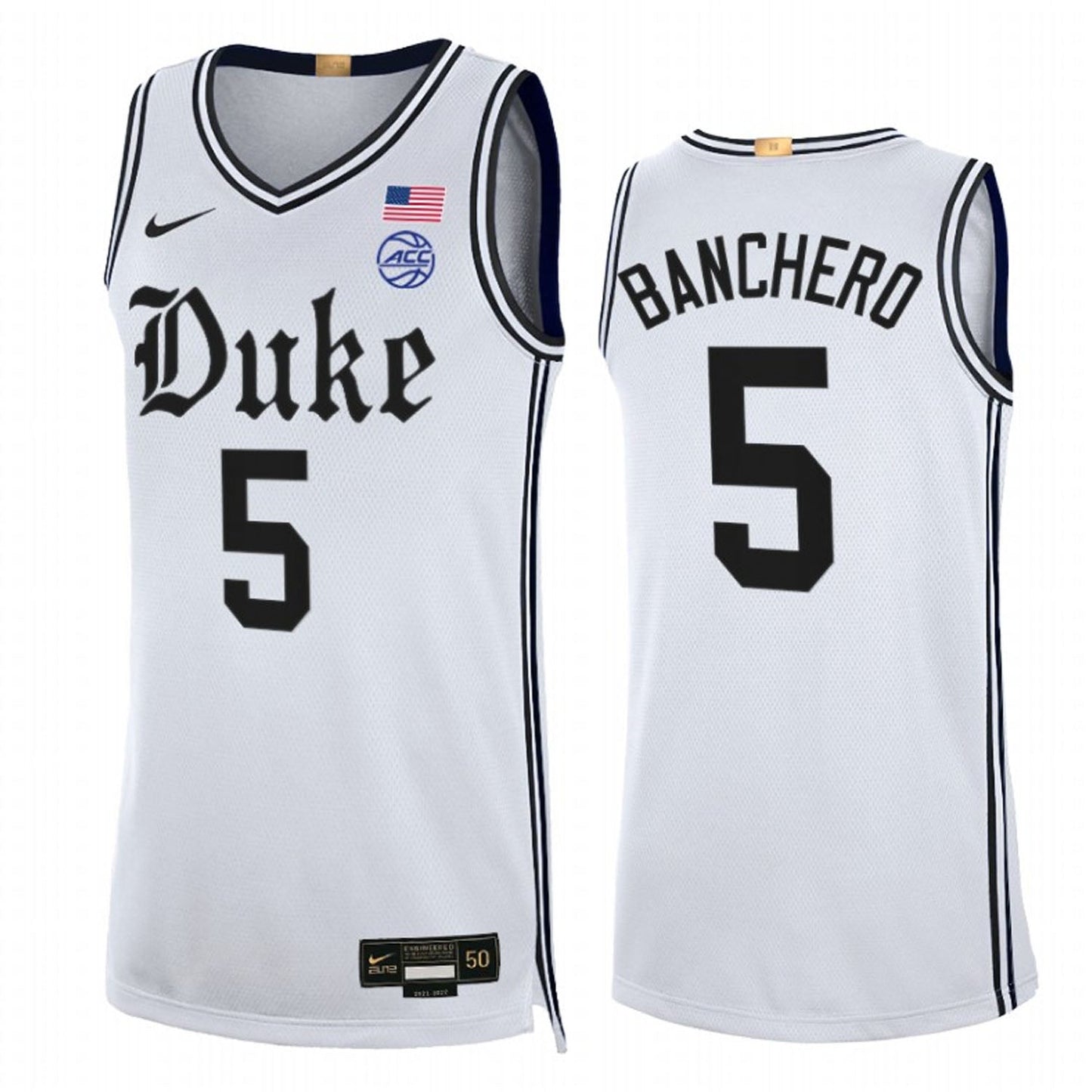 NCAAB Paolo Banchero Duke Blue Devils 5 Jersey