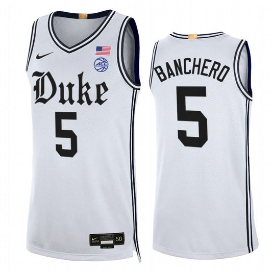 NCAAB Paolo Banchero Duke Blue Devils 5 Jersey