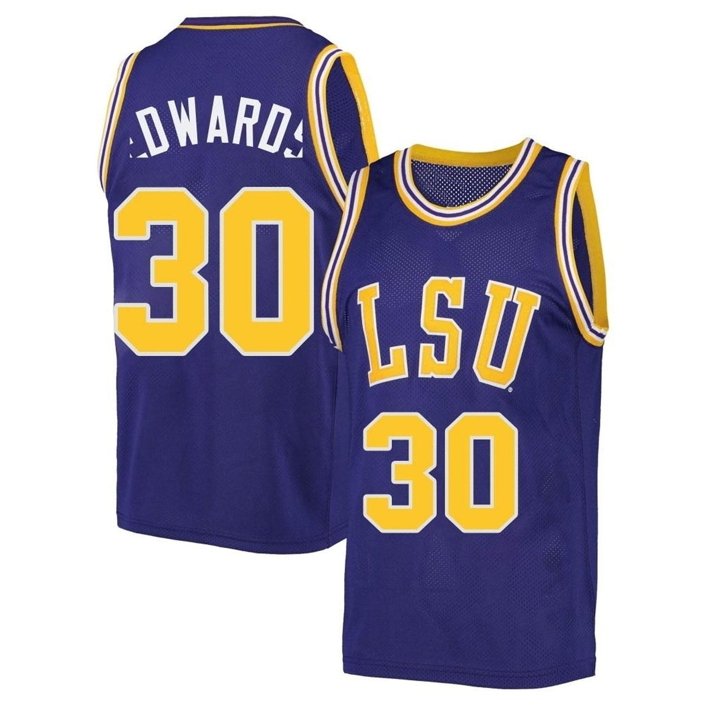 NCAAB Parker Edwards LSU Tigers 30 Jersey