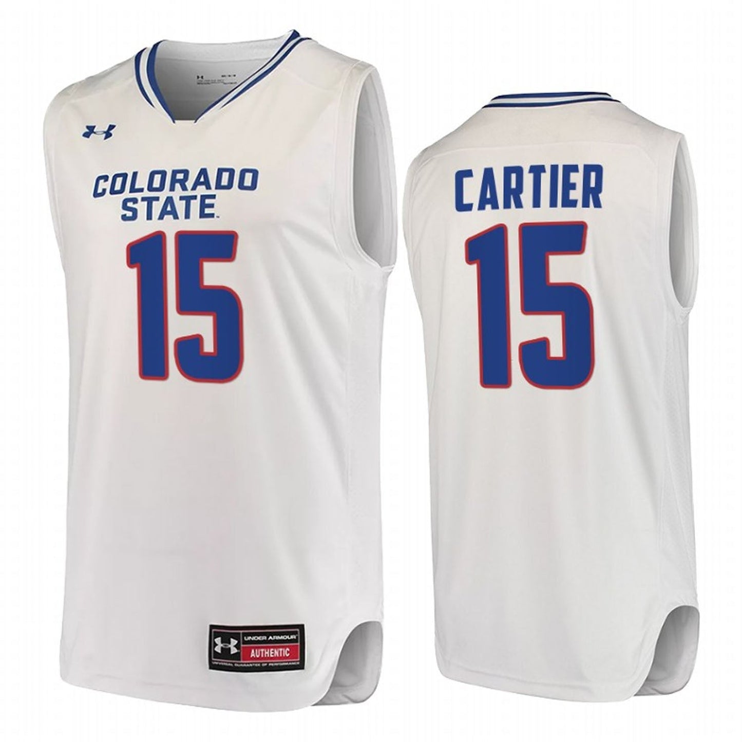 NCAAB Patrick Cartier Colorado State Rams 15 Jersey
