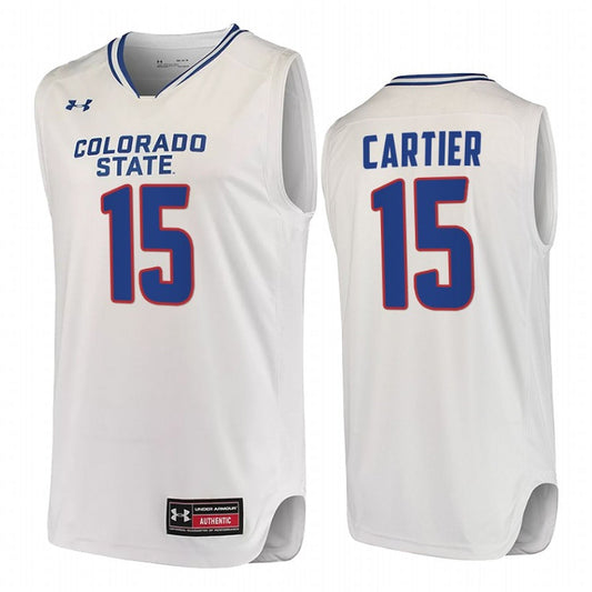 NCAAB Patrick Cartier Colorado State Rams 15 Jersey