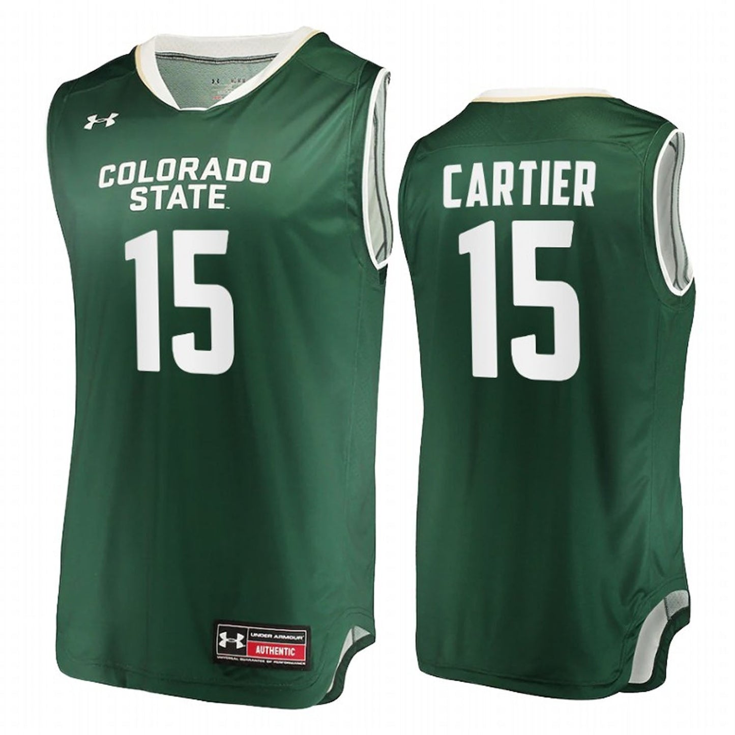 NCAAB Patrick Cartier Colorado State Rams 15 Jersey