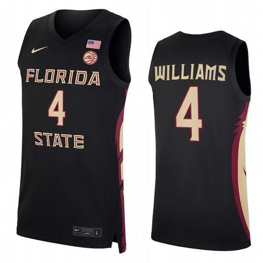 NCAAB Patrick Williams Florida State Seminoles 4 Jersey