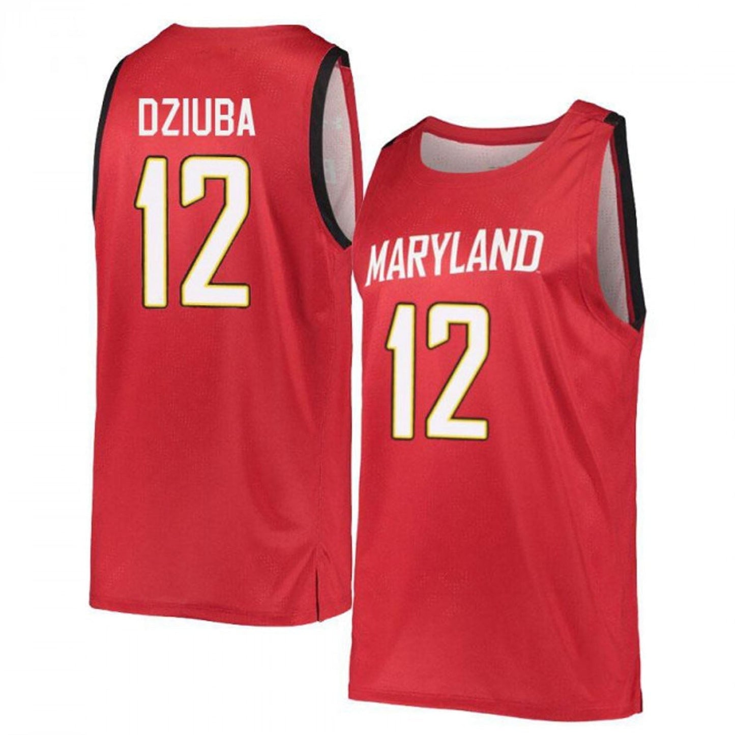 NCAAB Pavlo Dziuba Maryland Terrapins 12 Jersey