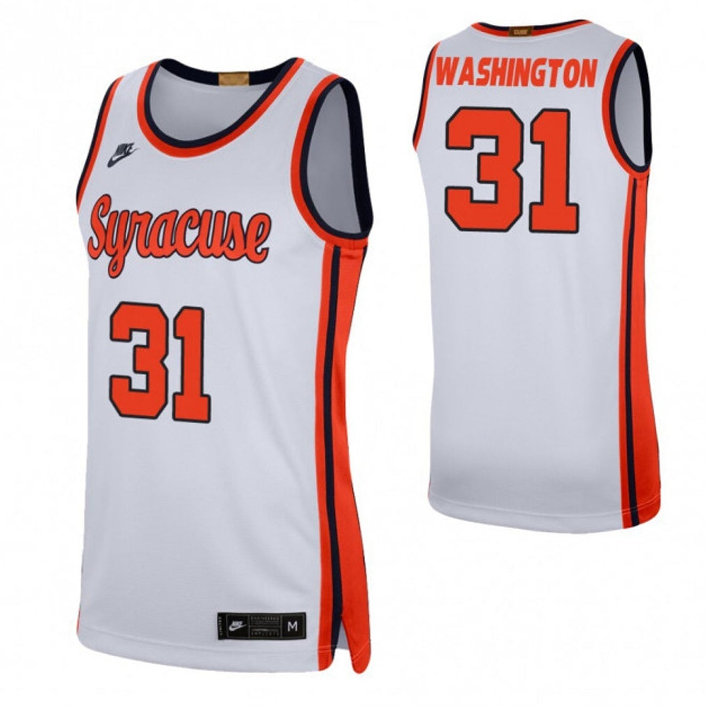 NCAAB Pearl Washington Syracuse Orange 31 Jersey
