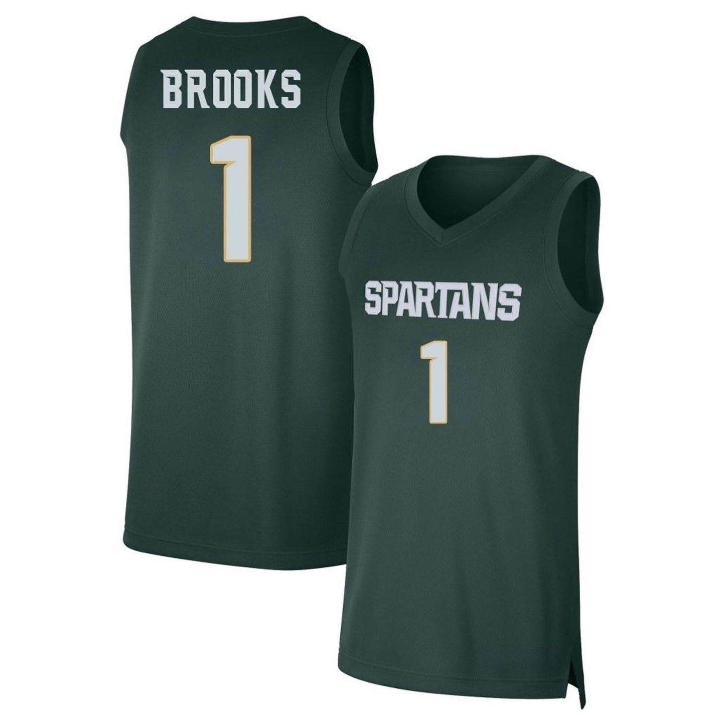 NCAAB Pierre Brooks Michigan State Spartans 1 Jersey