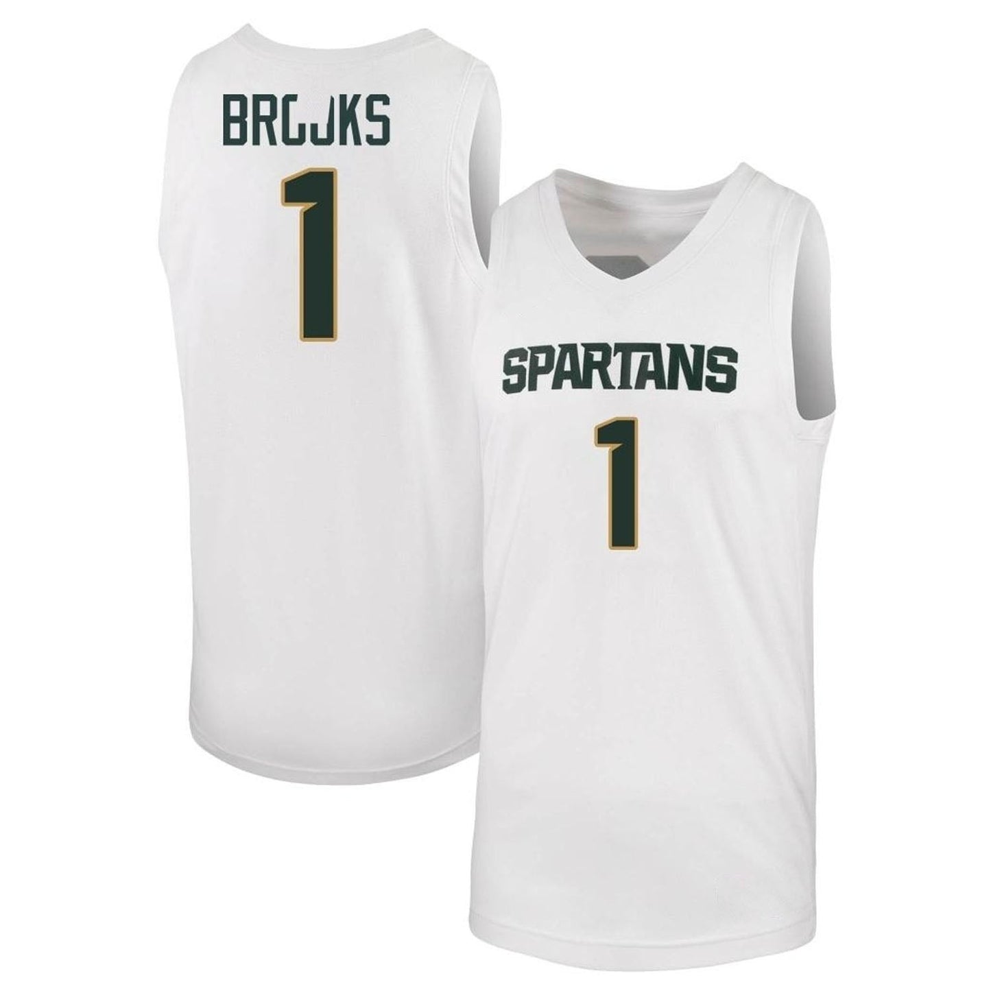 NCAAB Pierre Brooks Michigan State Spartans 1 Jersey