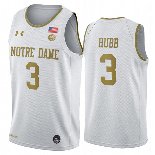 NCAAB Prentiss Hubb Notre Dame Fighting Irish 3 Jersey