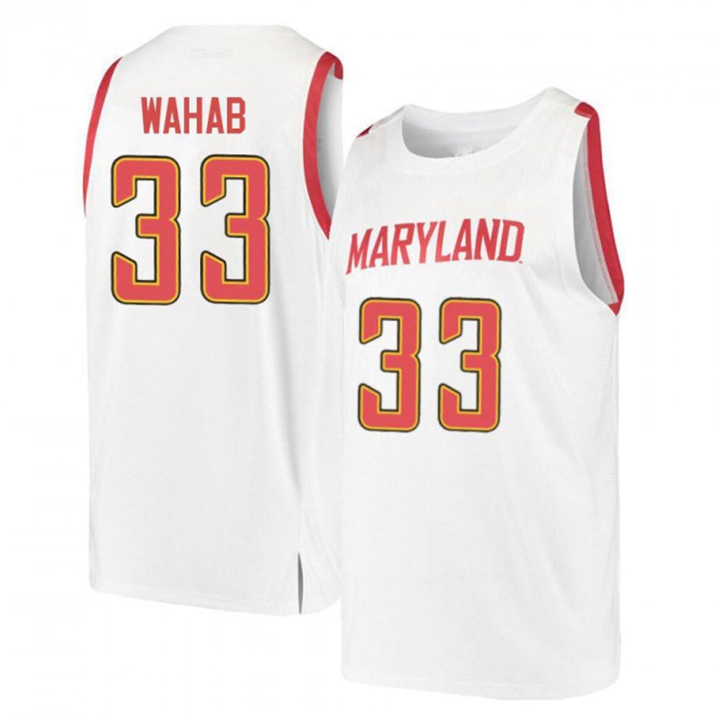 NCAAB Qudus Wahab Maryland Terrapins 33 Jersey