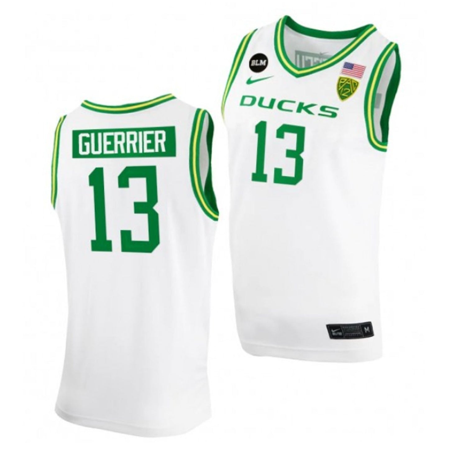 NCAAB Quincy Guerrier Oregon Ducks 13 Jersey