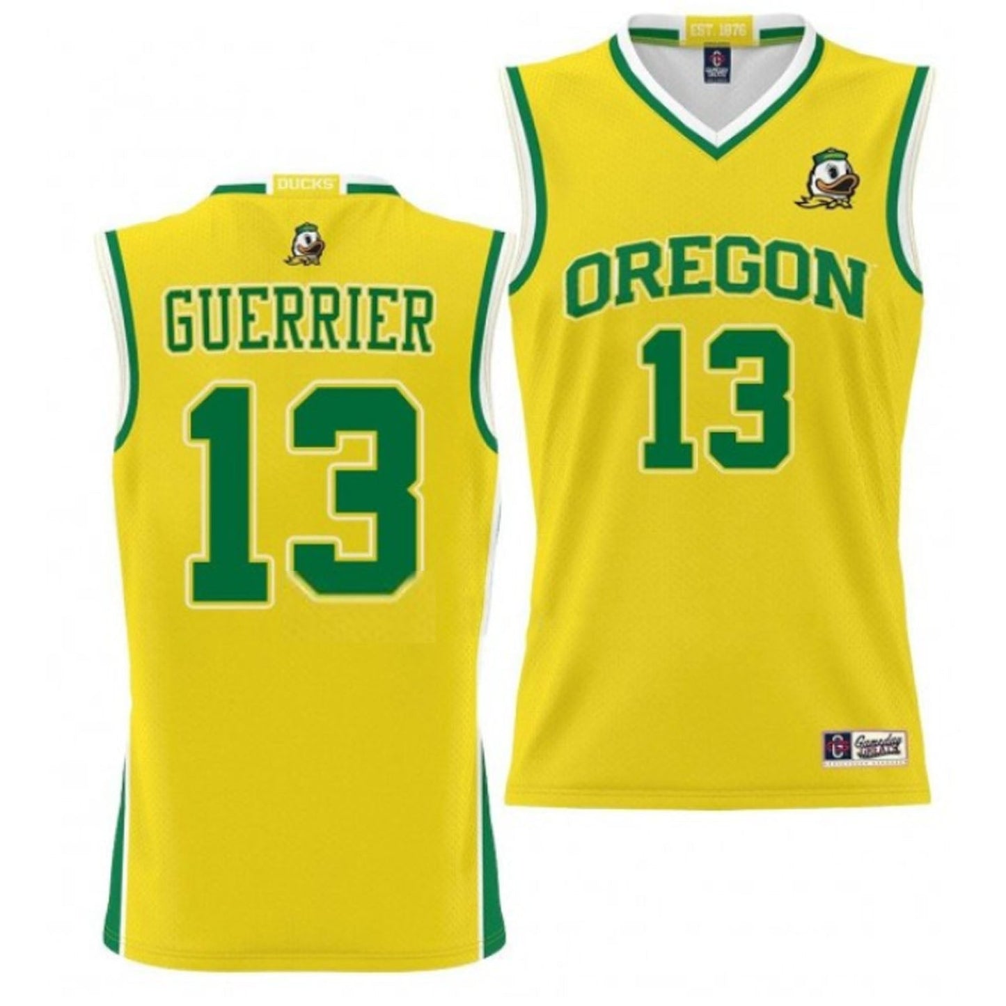 NCAAB Quincy Guerrier Oregon Ducks 13 Jersey