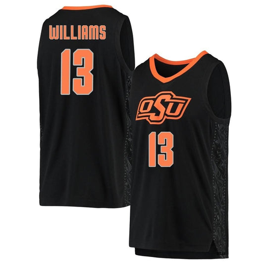NCAAB Quion Williams Oklahoma State Cowboys 13 Jersey