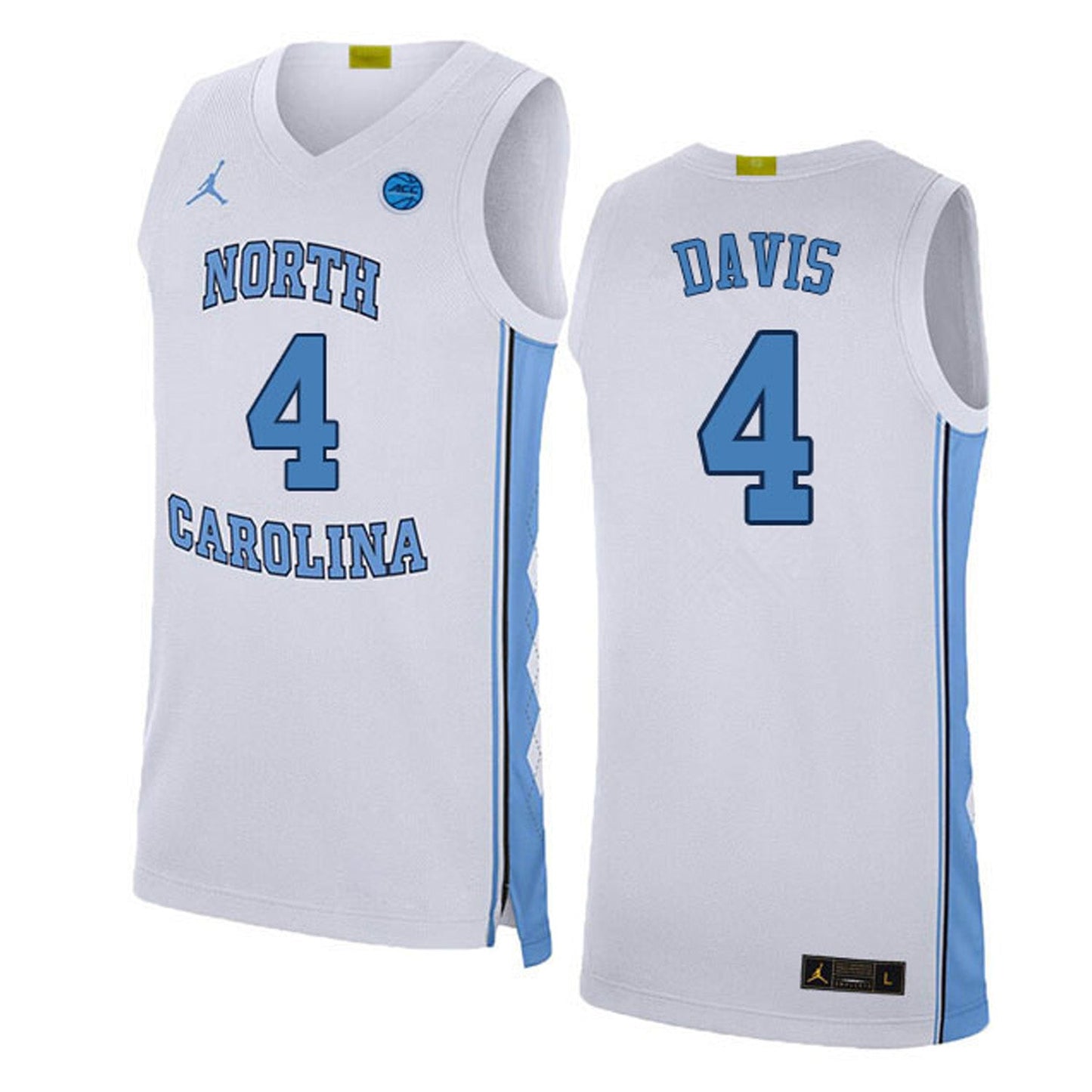 NCAAB RJ Davis North Carolina Tar Heels 4 Jersey
