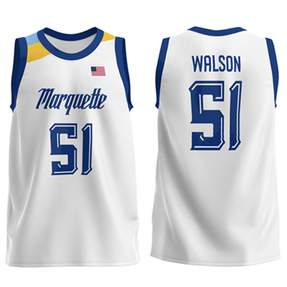NCAAB RJ Walson Marquette Golden Eagles 51 Jersey