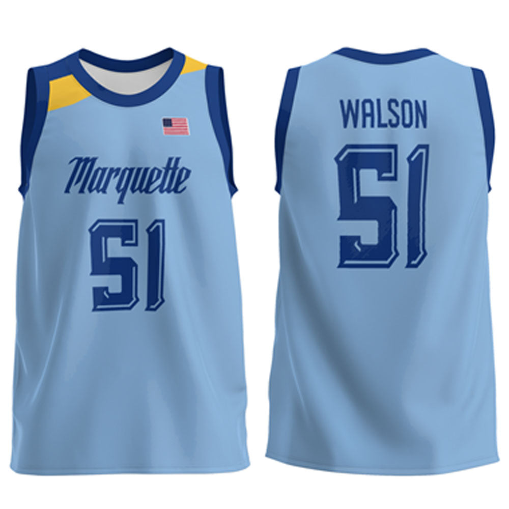 NCAAB RJ Walson Marquette Golden Eagles 51 Jersey