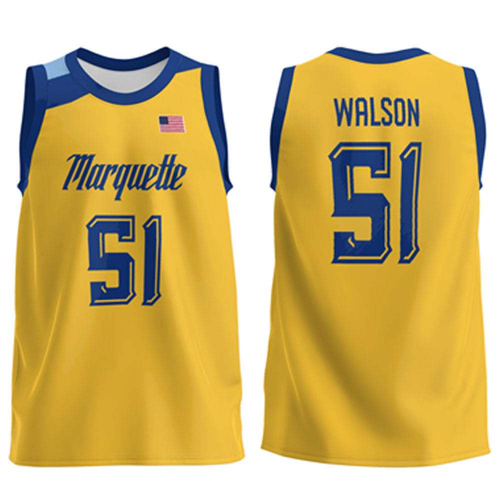 NCAAB RJ Walson Marquette Golden Eagles 51 Jersey