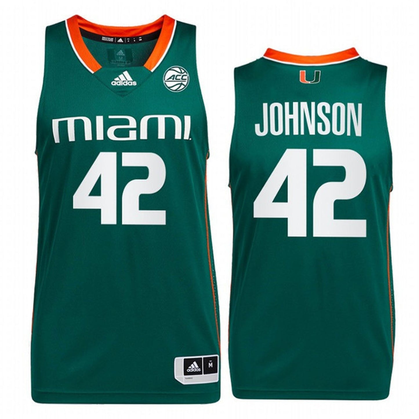 NCAAB Reggie Johnson Miami Hurricanes 42 Jersey