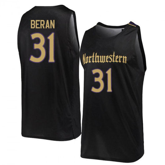 NCAAB Robbie Beran Northwestern Wildcats 31 Jersey