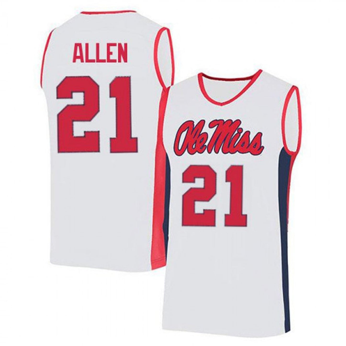 NCAAB Robert Allen Ole Miss Rebels 21 Jersey