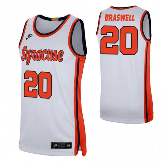 NCAAB Robert Braswell Syracuse Orange 20 Jersey