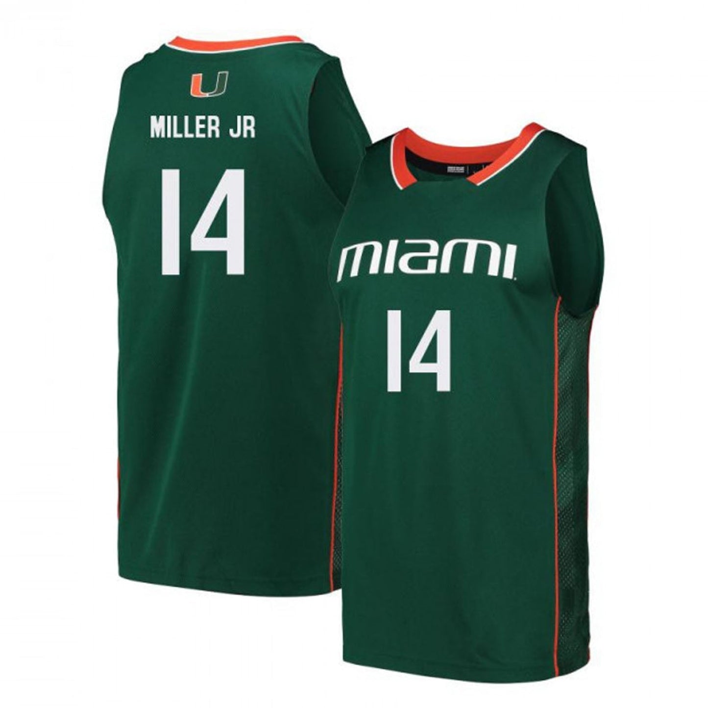 NCAAB Rodney Miller Miami Hurricanes 14 Jersey