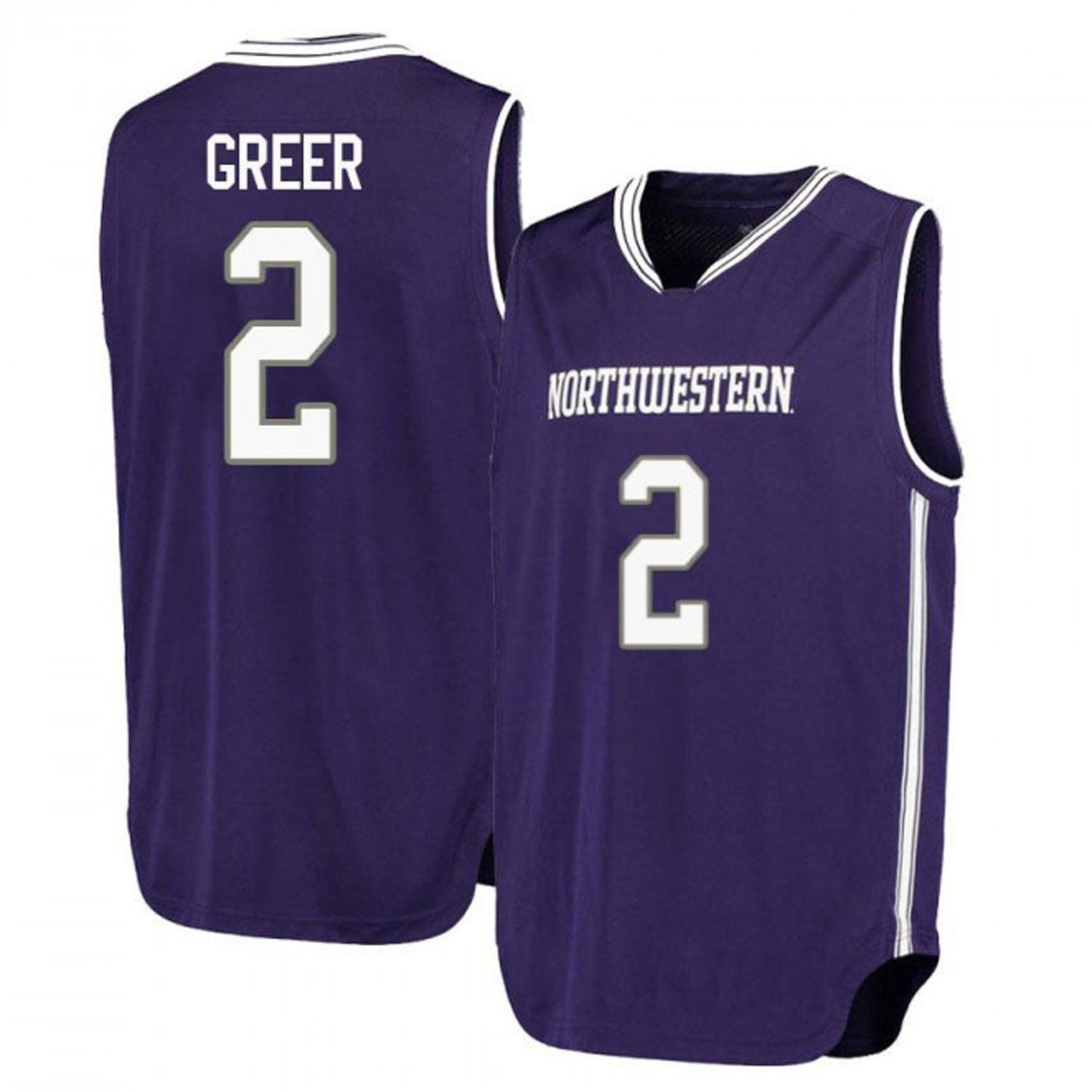 NCAAB Ryan Greer Northwestern Wildcats 2 Jersey