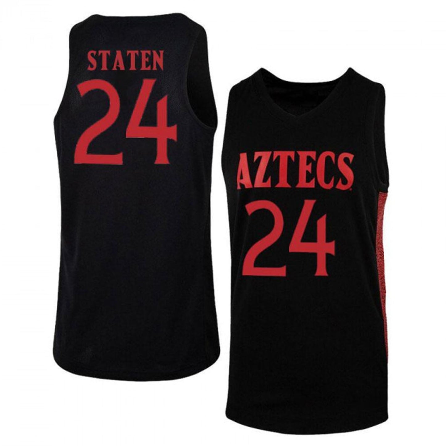 NCAAB Ryan Staten San Diego State Aztecs 24 Jersey